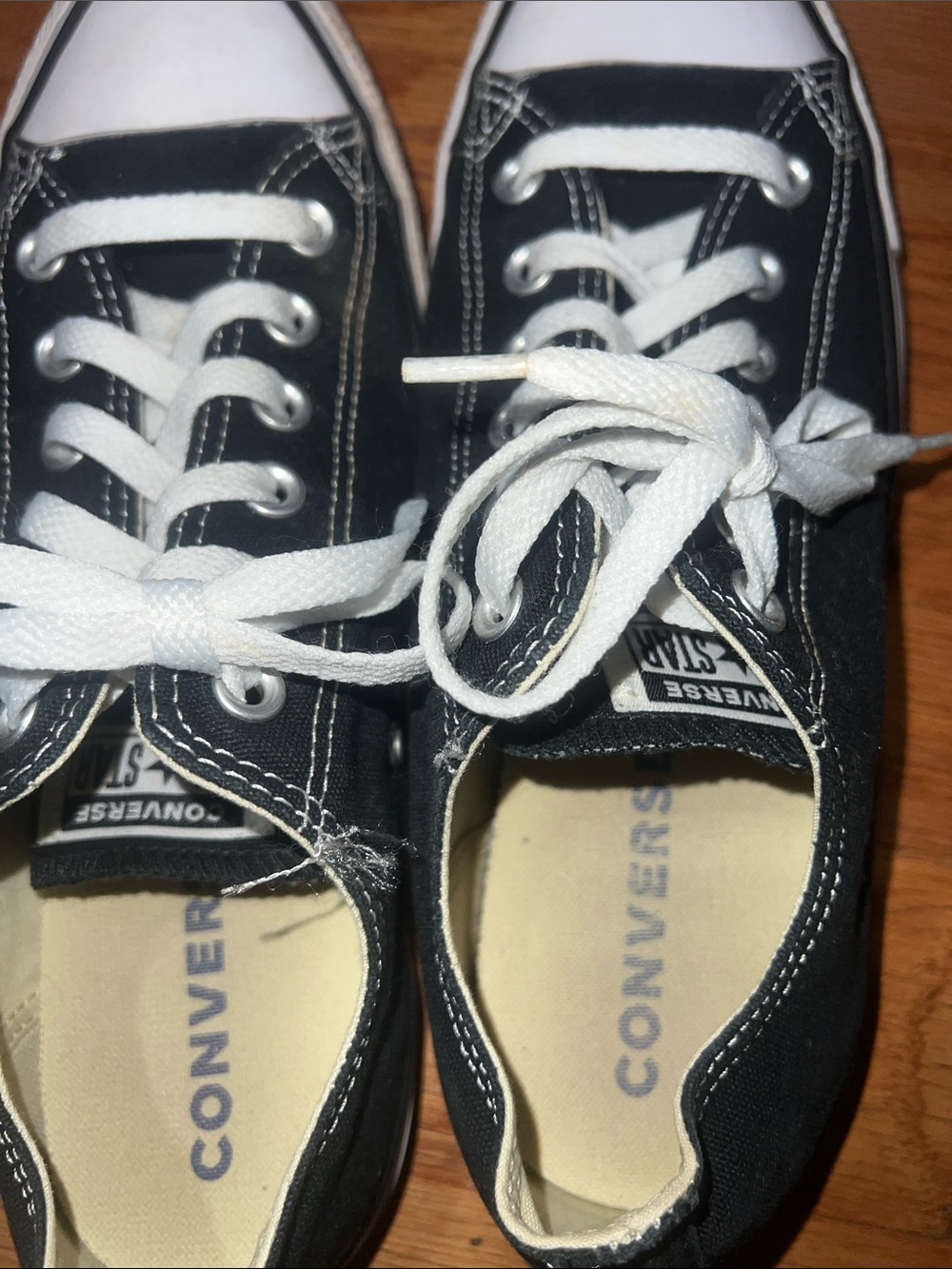 Converse Black and White Athletic Shoes - Picture 4 of 11